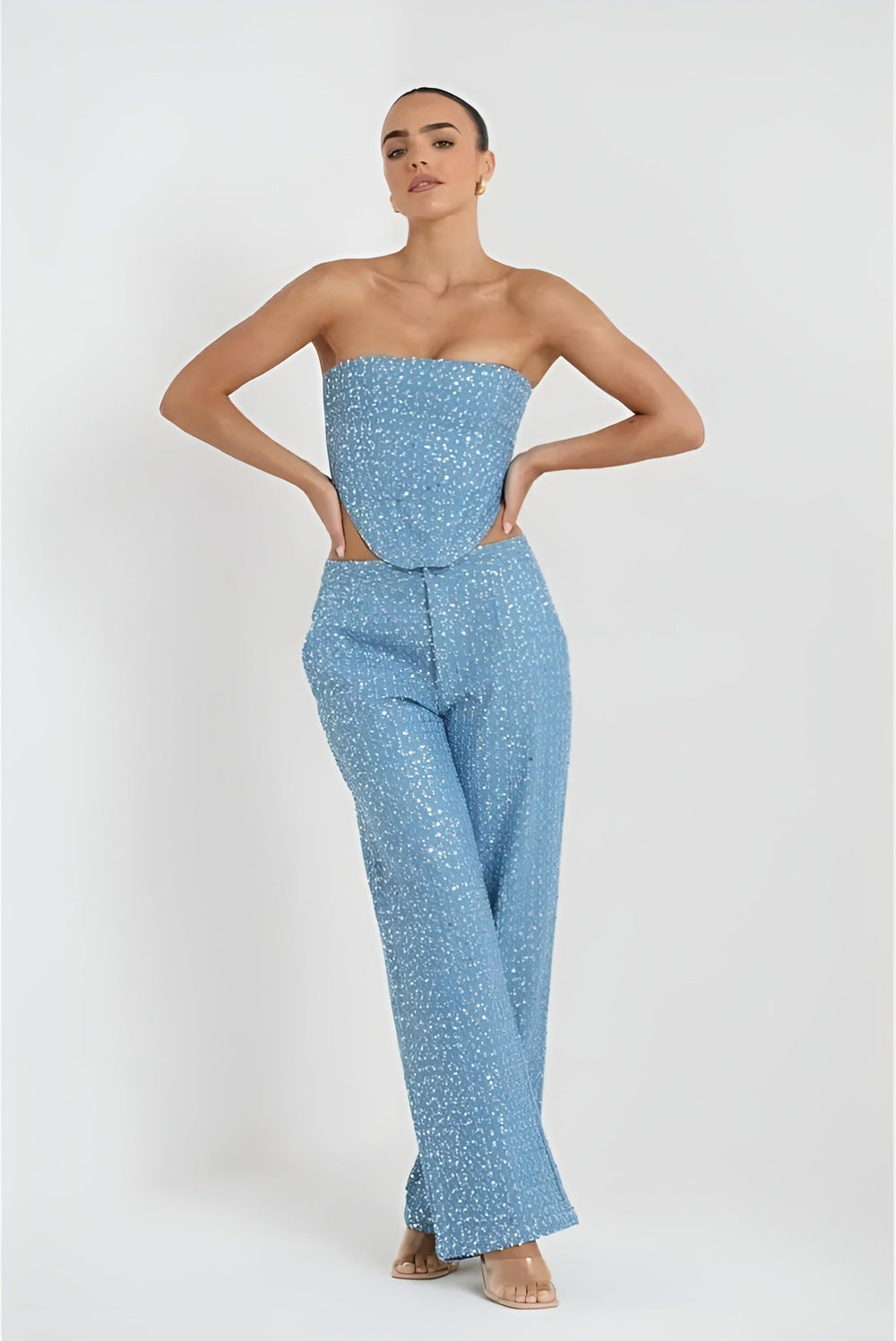 Juzelle - Blauwe Glitter Set