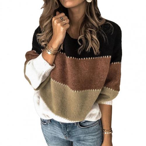 Kaitlyn - Gestreifter Langarmpullover Für Damen