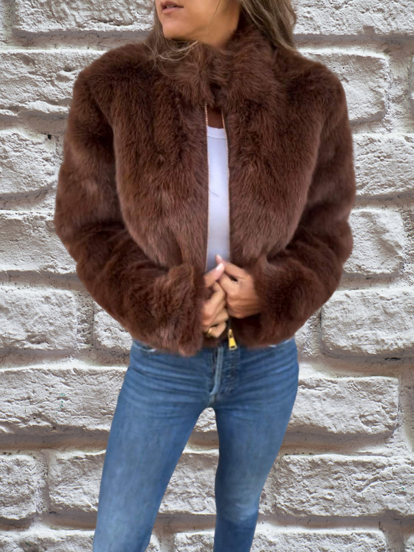 Kaye premium faux jas | Luxe damesjas van nep-mink bont met elegante pasvorm