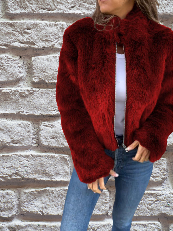 Kaye premium faux jas | Luxe damesjas van nep-mink bont met elegante pasvorm