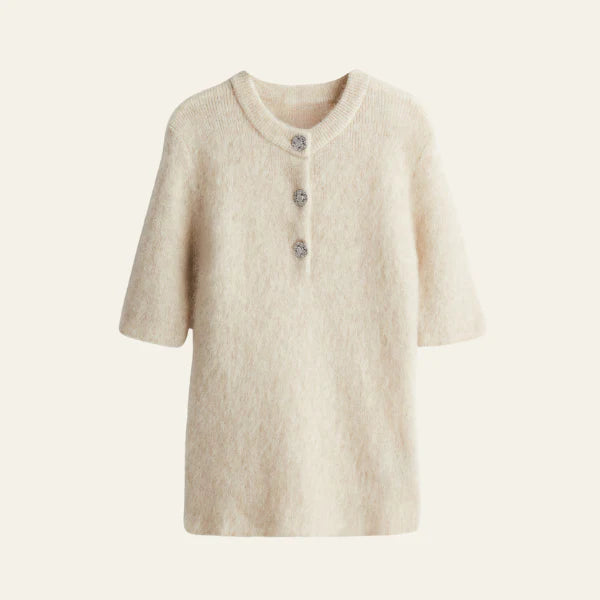 Kelly Mohair Co-Ord Set | Dames set met rokje en top van zachte mohairmix