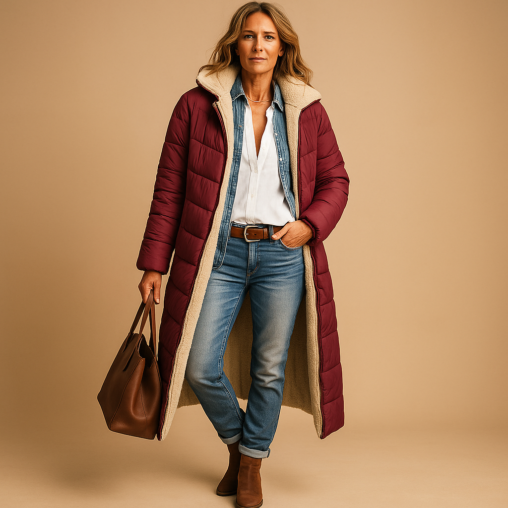 Lange winterjas | Damesjas met hoogwaardige isolatie en elegante snit