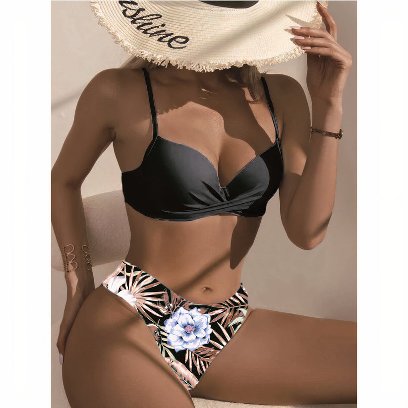 Lapina - Drie Delige Bikini Set Met Bloemenprint