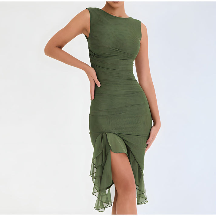 Lily - Chic Midi Jurk voor Formele Gelegenheden