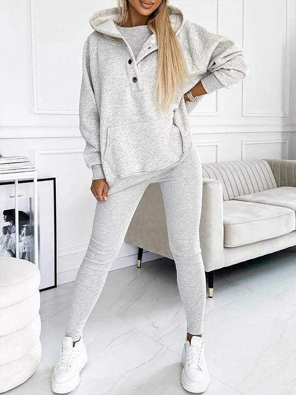 Liora Damespak | Trendy comfortabele set met trui en hoge taille joggingbroek