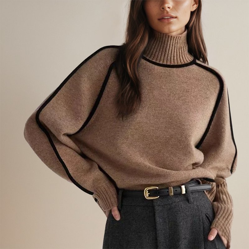 Chayenne Coltrui Dames | Warme Trui met Color-Block Design