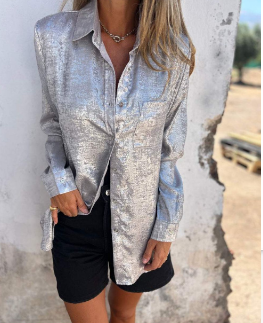 Liv - Metallic Blouse