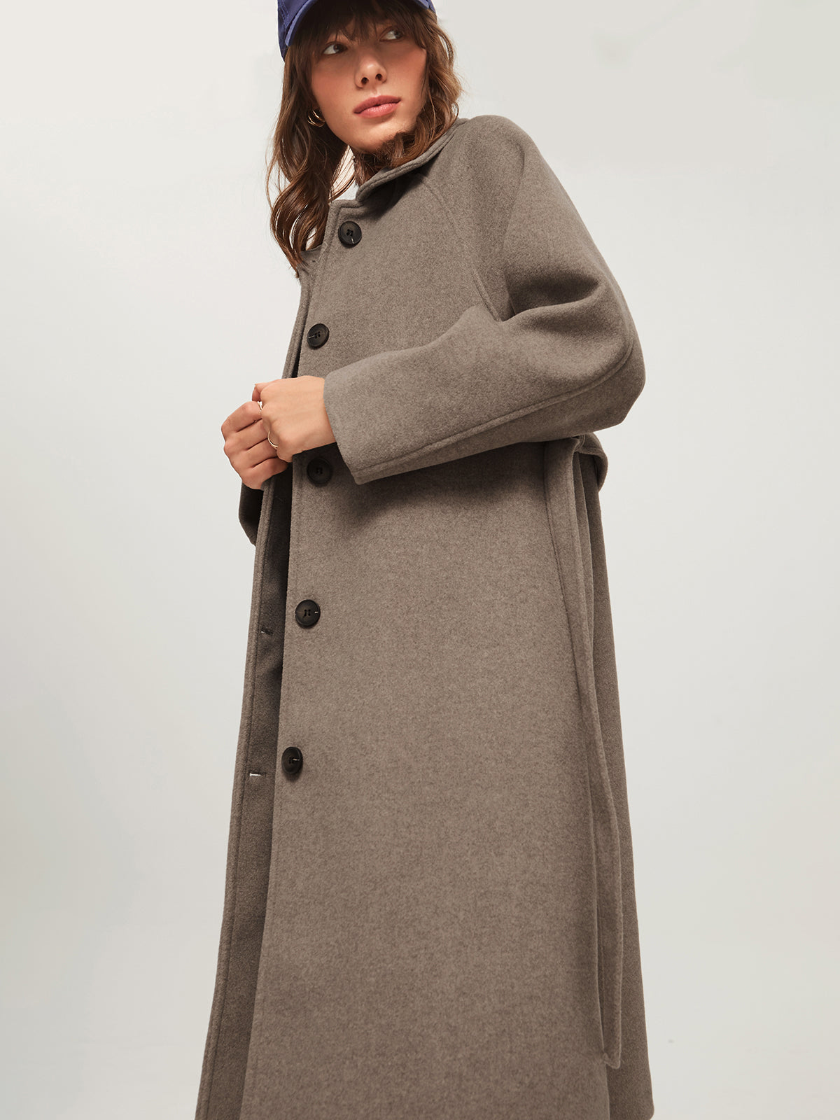 Livia Lange Overjas | Dames overjas van geweven stof met casual stijl