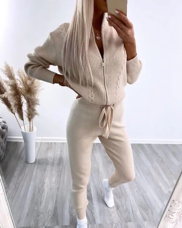 Lynda - Stijlvolle Tweedelige Outfit Set voor Vrouwen