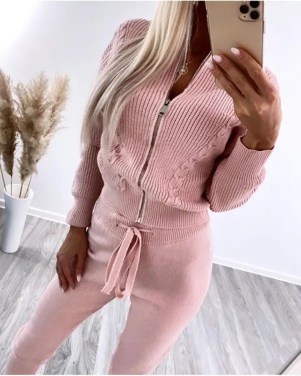 Lynda - Stijlvolle Tweedelige Outfit Set voor Vrouwen