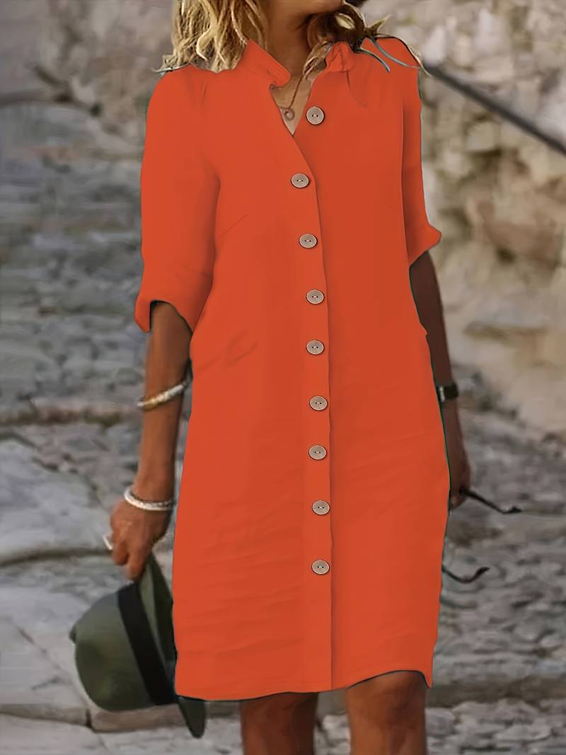 Malina - Ontspannen Chique Midi Jurk