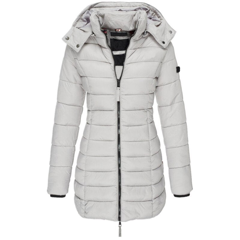 Herfst/Winter Donsjas | Dames donsjas met capuchon en rits