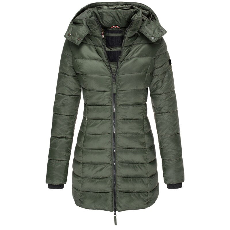 Herfst/Winter Donsjas | Dames donsjas met capuchon en rits
