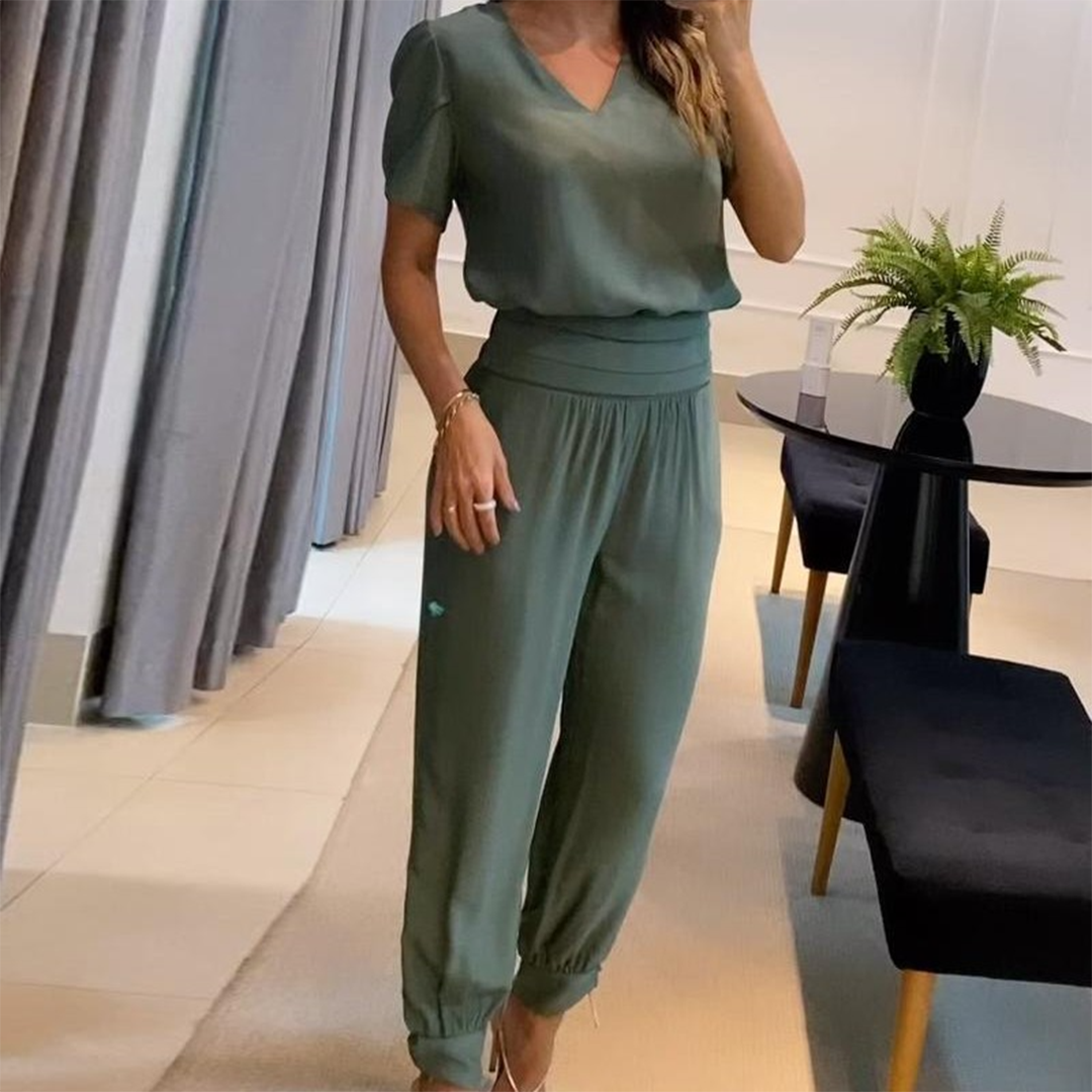 Milana - Stijlvolle Bedrukte Chique Jumpsuit