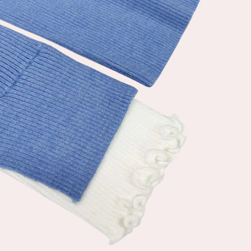 Modieuze blauwe trui voor dames