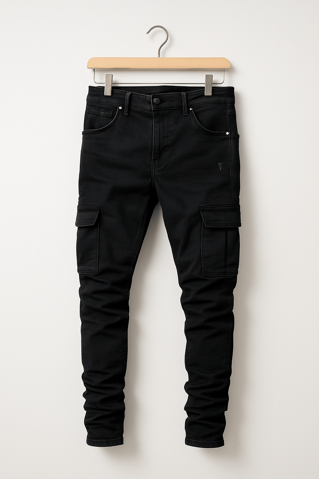 Heren Slim Fit Cargo-Broek – Met Rits en Elastische Taille, Geschikt voor Casual en Outdoor Gebruik