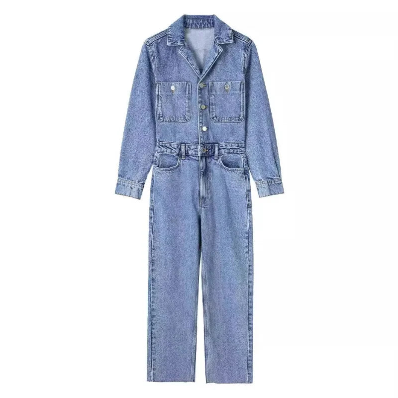 Odalia - Denim Jumpsuit Voor Dames
