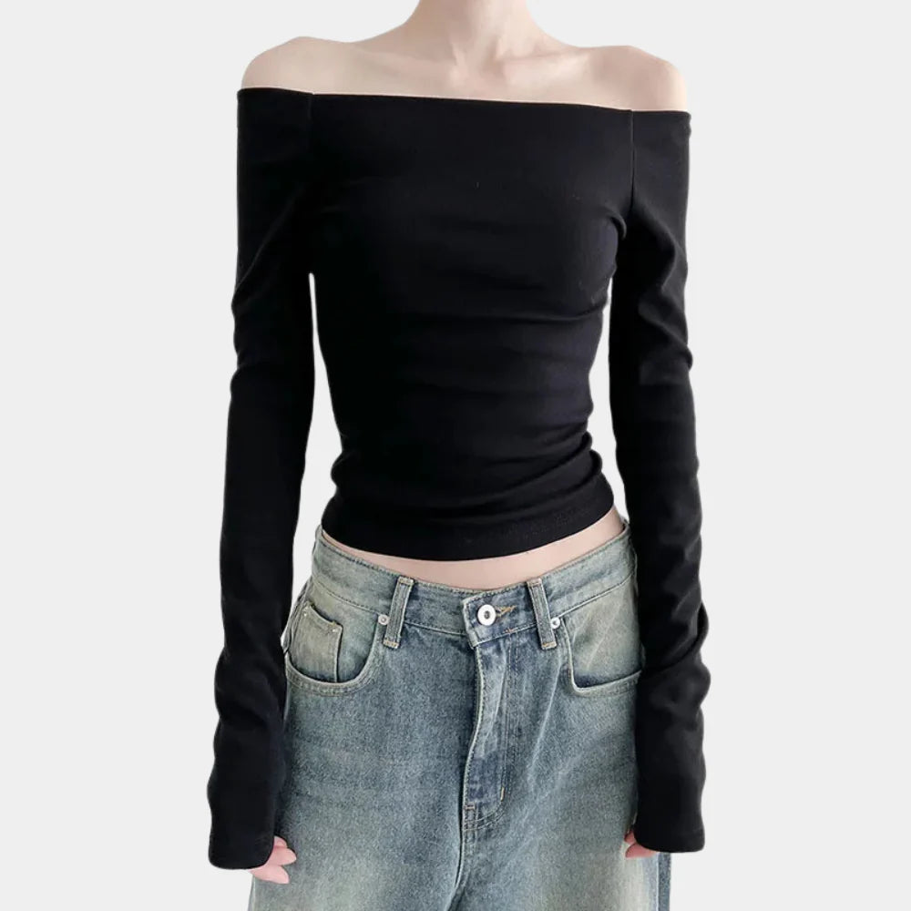 Off-shoulder top voor dames