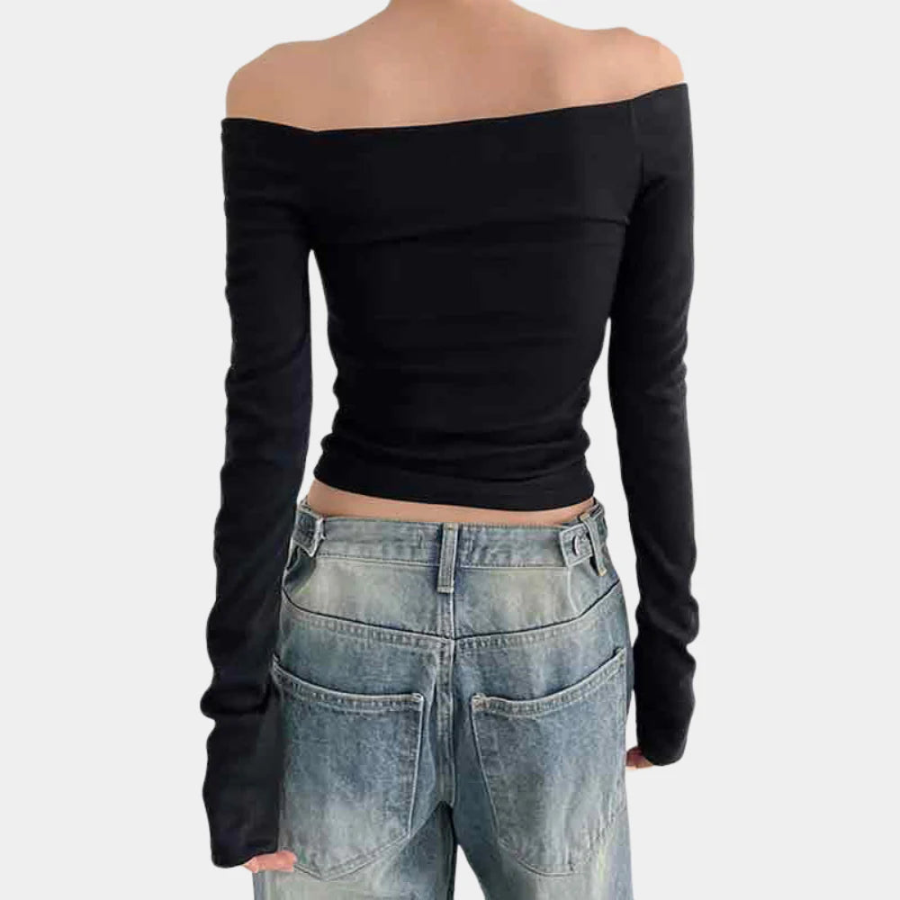 Off-shoulder top voor dames