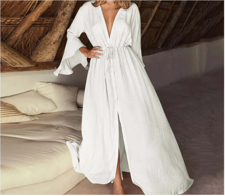 Oksana - Comfortabele Maxi Strand Jurk