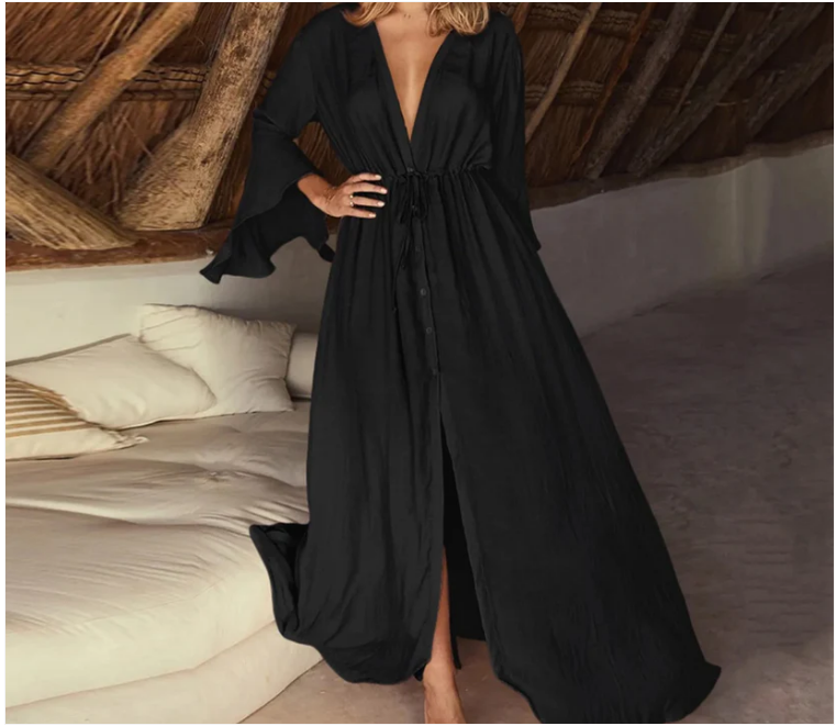 Oksana - Comfortabele Maxi Strand Jurk