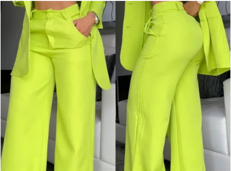 Olenda Blazer en Broek Set | Damespak met Elegante Snit en Comfortabele Pasvorm