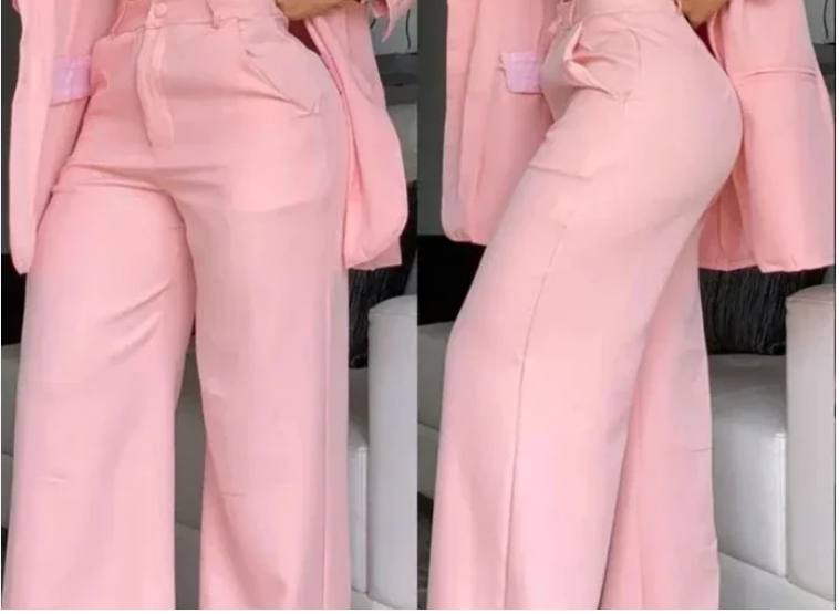 Olenda Blazer en Broek Set | Damespak met Elegante Snit en Comfortabele Pasvorm