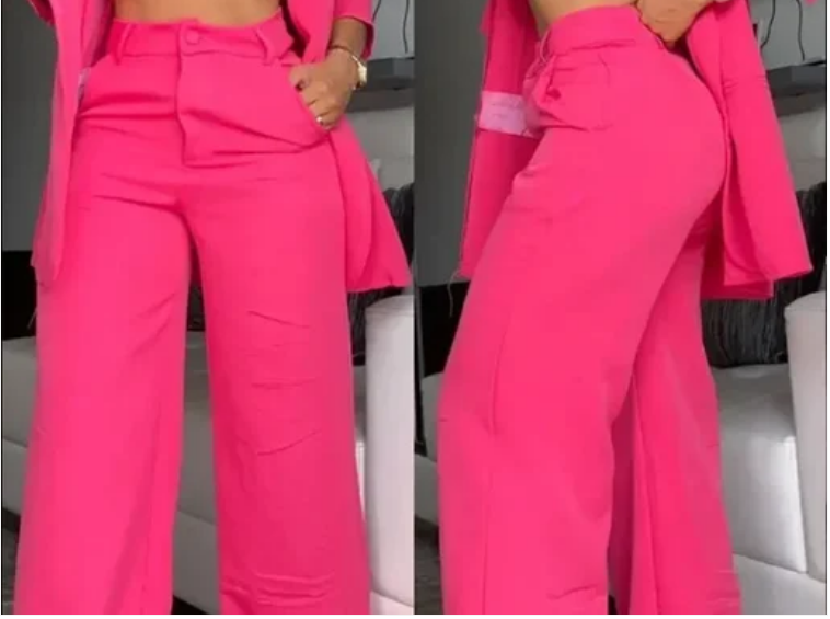 Olenda Blazer en Broek Set | Damespak met Elegante Snit en Comfortabele Pasvorm