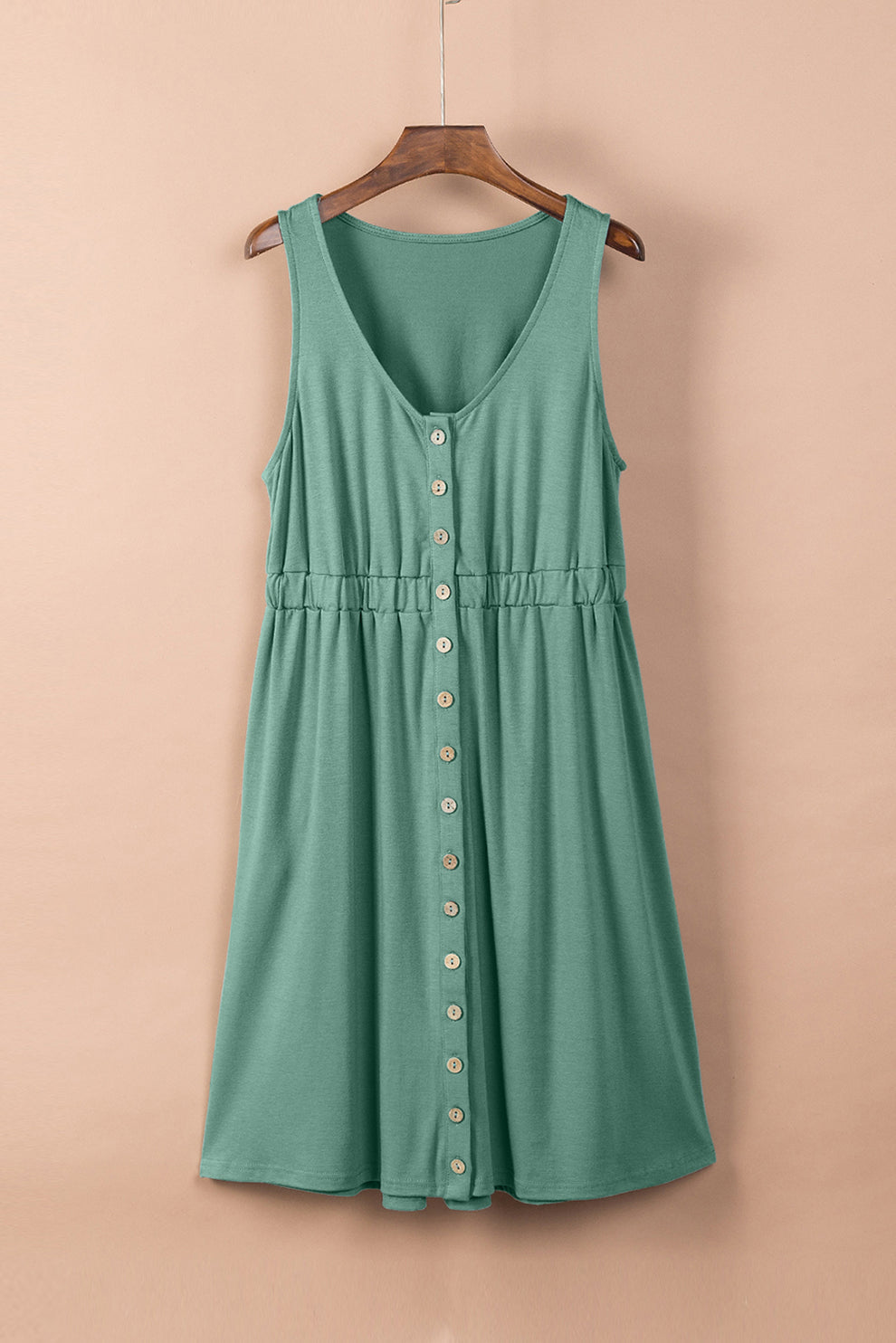 Oluwaseun - Mouwloze Mini Jurk Met Hoge Taille