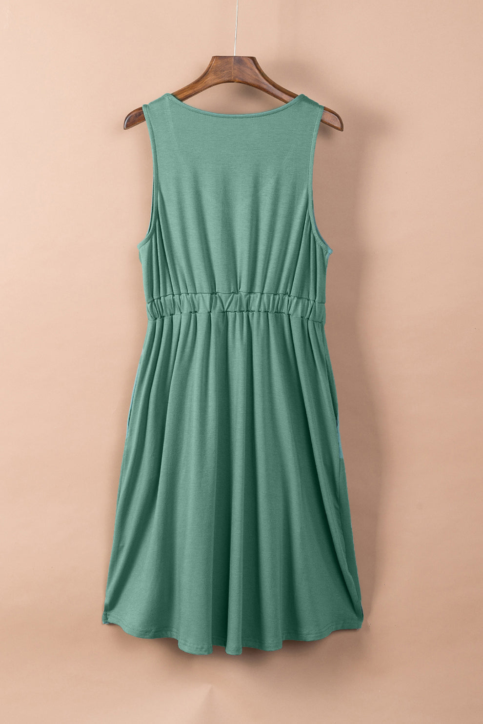 Oluwaseun - Mouwloze Mini Jurk Met Hoge Taille