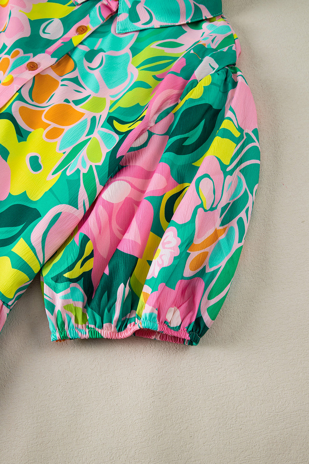 Paloma - Jurk Met Bloemen En Pofmouwen