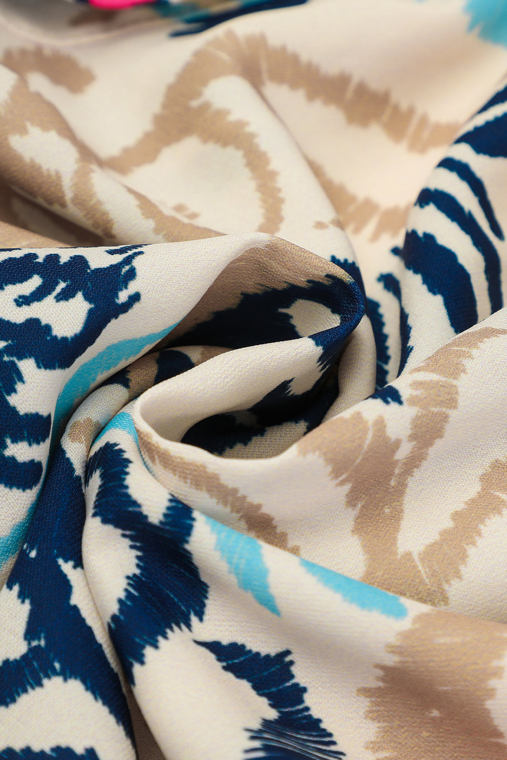 Pandora - Tribal Print Armband Mouw Knoop Mini Jurk