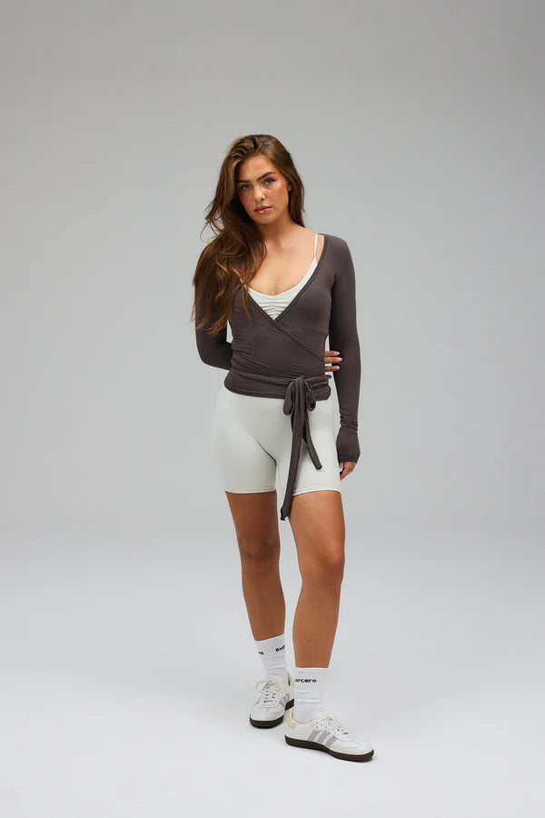 Lichaamssculptuurvest bruin voor dames | Shapewear vest met compressie en onzichtbare pasvorm
