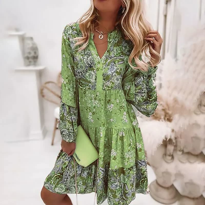 Boho Dames Jurk – Comfortabele Zomerjurk voor Casual en Formele Gelegenheden, Ademend Materiaal in Diverse Kleuren 3