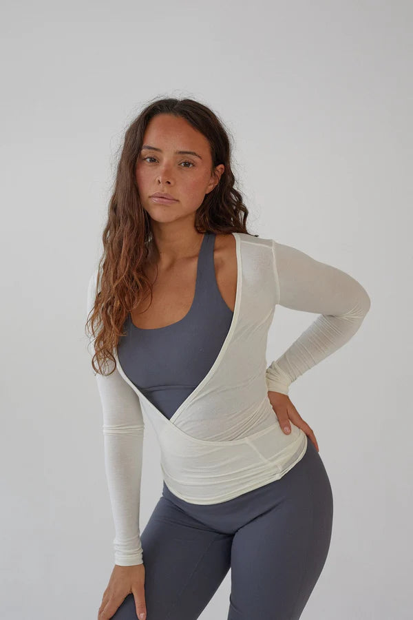 Wikkelblouse - Wit
