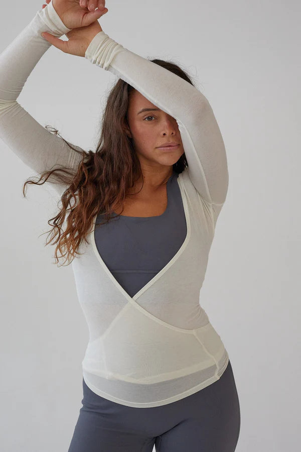 Wikkelblouse - Wit