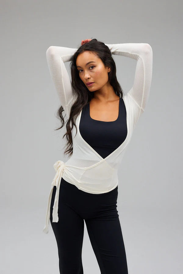 Wikkelblouse - Wit