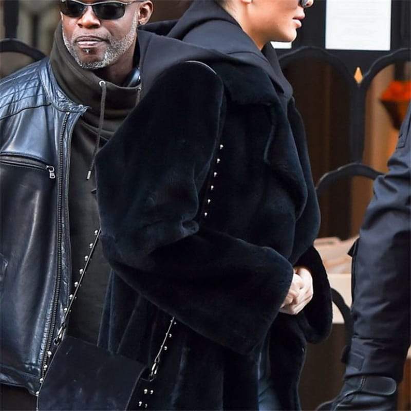 Raiza teddyjas dames | Lange pluche jas van imitatiebont met elegante stijl