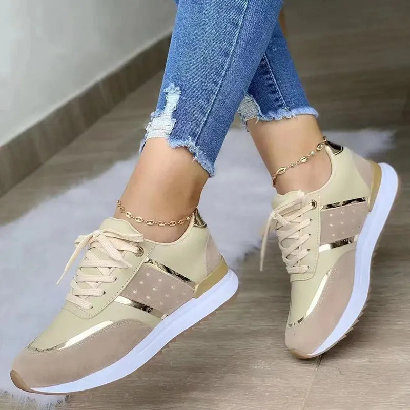 Easy Fit Lightweight Flat Sneakers | Orthopedische Dames Sneakers met 3-Boog Ondersteuning
