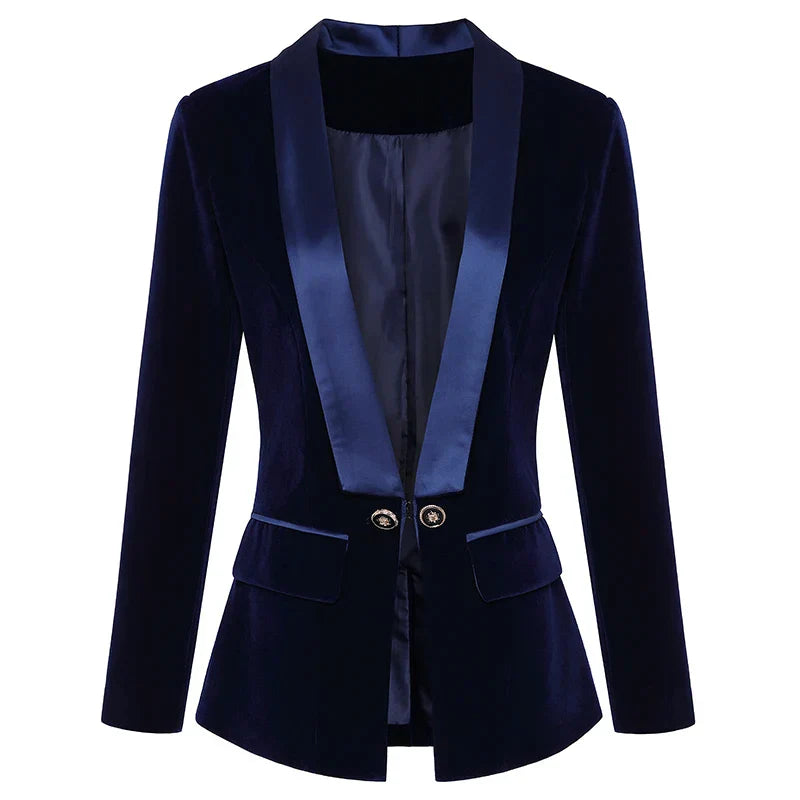Satijnen velvet blazer