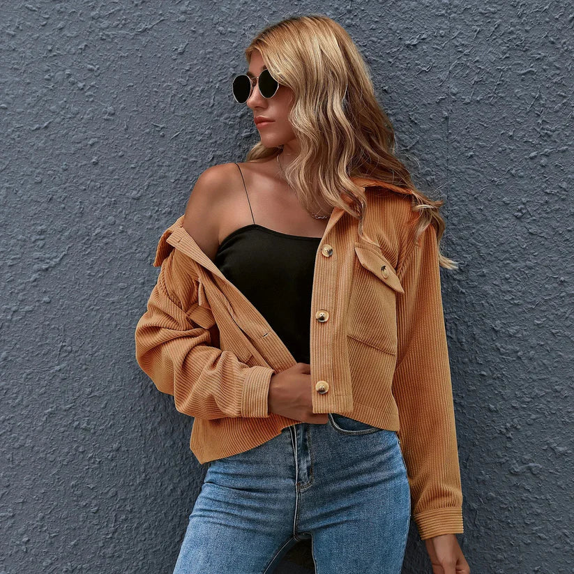 Sherry - Trendy Corduroy Jas