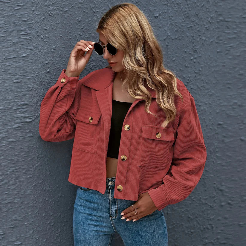Sherry - Trendy Corduroy Jas