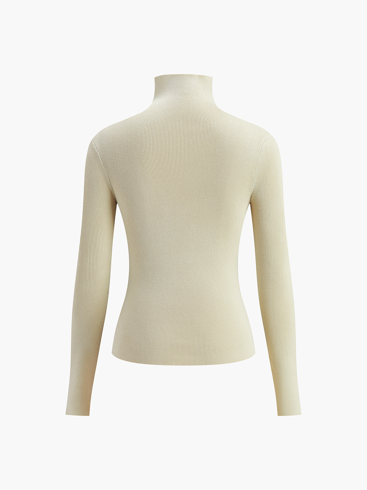 Sienna Gebreide Top | Dames tweekleurige dubbelzijdige top met lange mouwen