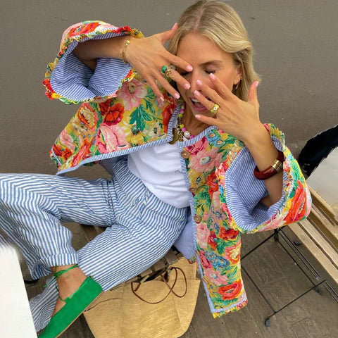 Stijlvolle Bedrukte Jas