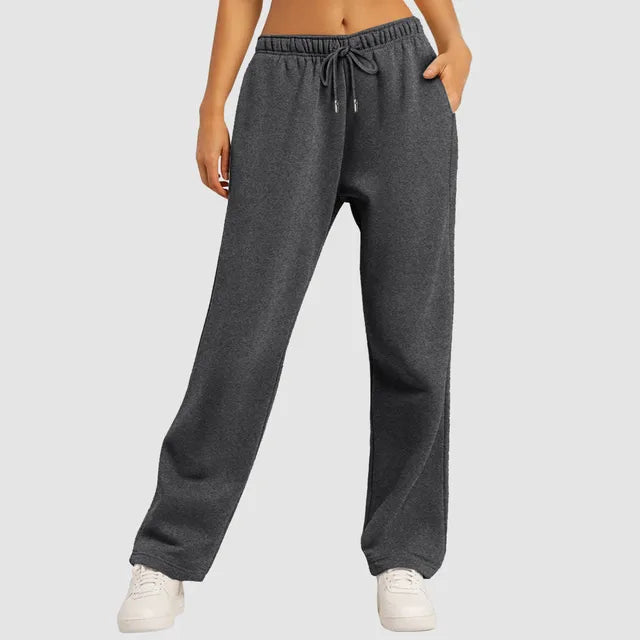 Tara - Gevoerde Joggingbroek met Wijde Pijpen voor Vrouwen