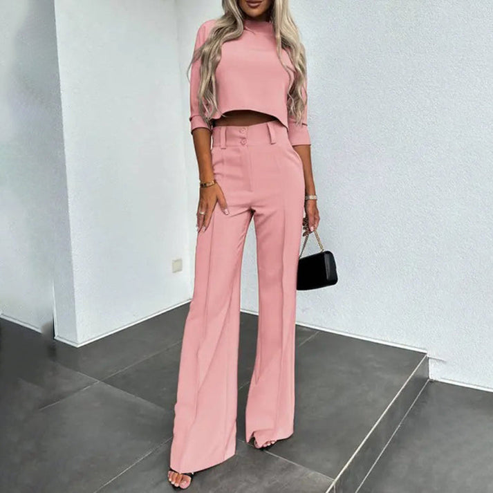 Tessa | Tweedelige set voor dames met elegante pasvorm en comfortabele lange mouwen