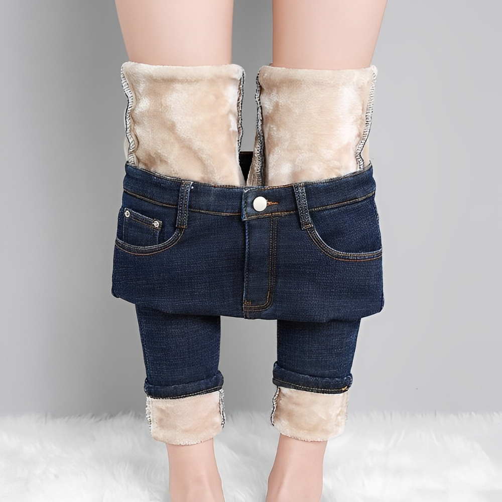 Trixie - Stijlvolle en Warme Winter Fleece Jeans voor Vrouwen