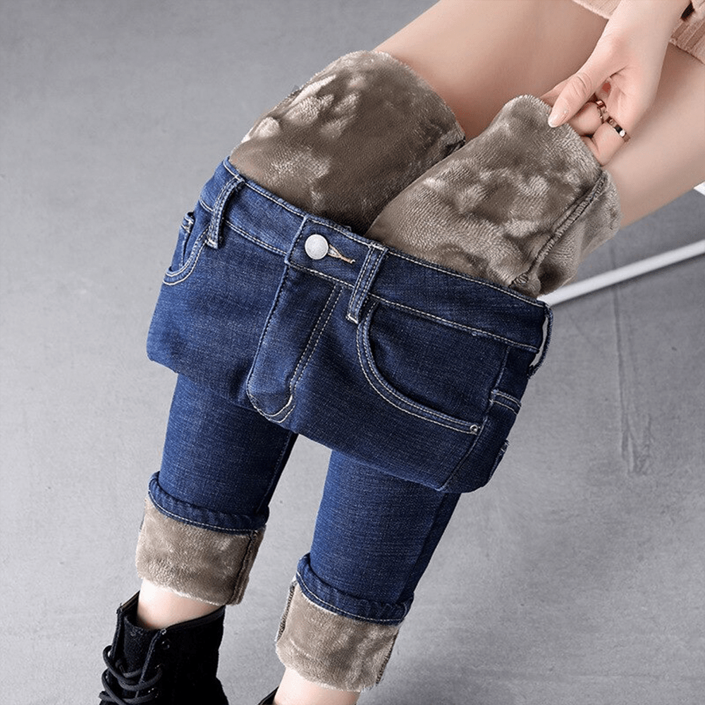 Trixie - Stijlvolle en Warme Winter Fleece Jeans voor Vrouwen