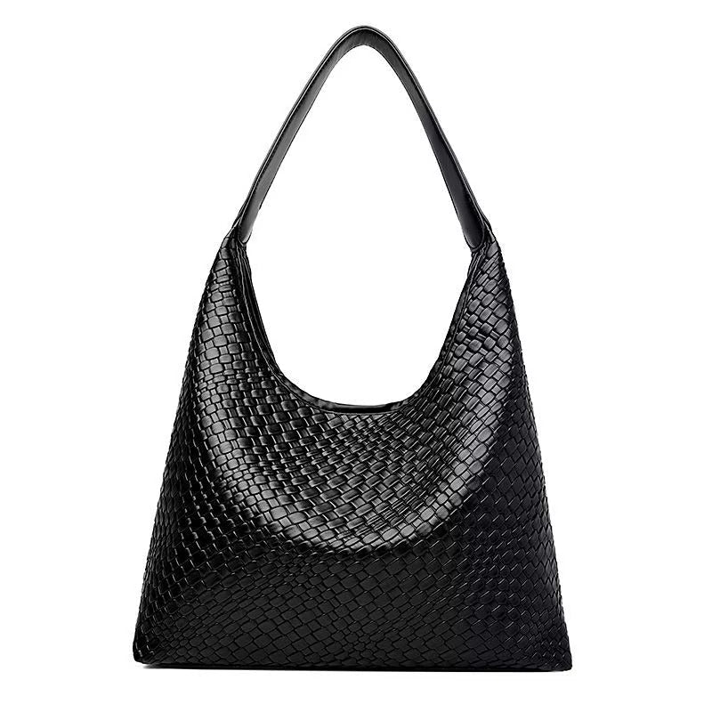 Benita Geweven Tas | Vegan Schoudertas met Pouch