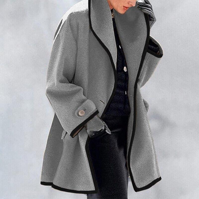 Elegante Wollen Jas | Dames lange jas van premium wol met luxe warmte